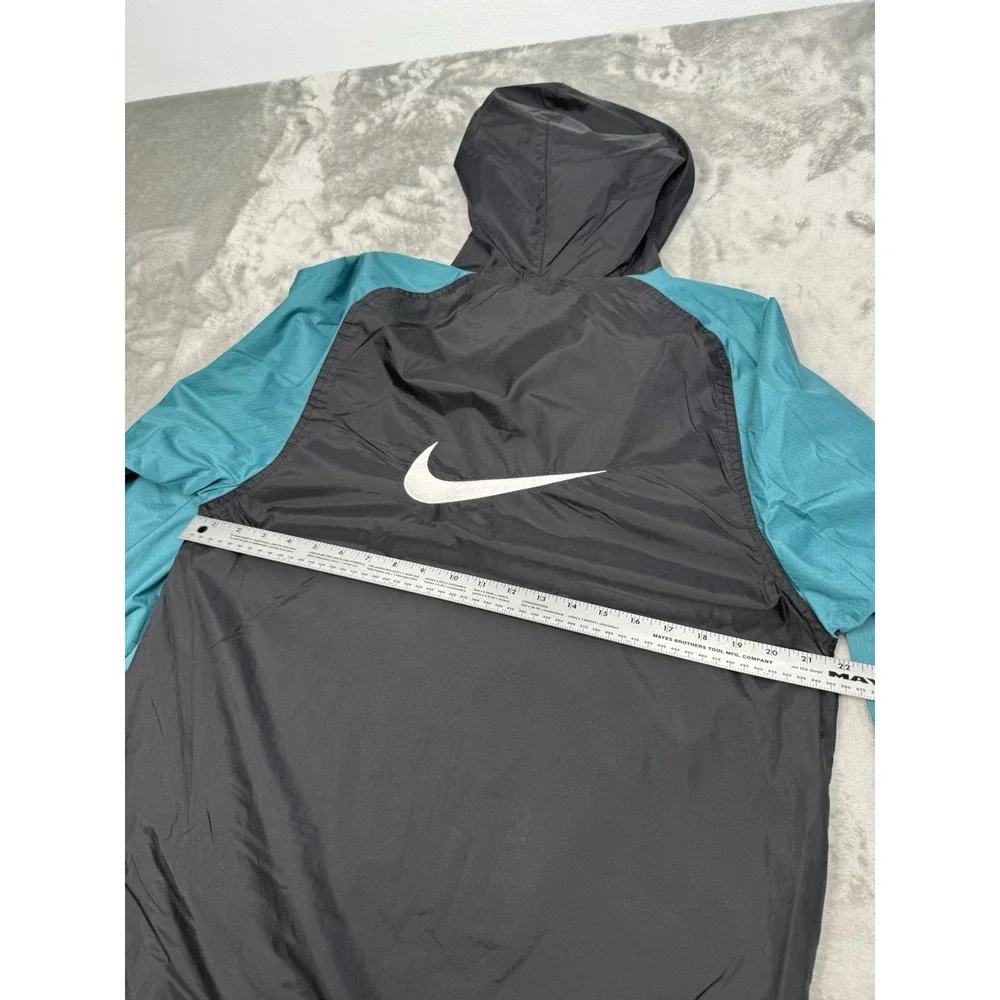 Vintage Nike Jacket Youth Large 14-16 Green Windbreaker Center Swoosh 90s Y2K